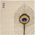 thumbnail image 6 of SAFAVIEH Soho Carleton Peacock Feather Wool Runner Rug, Beige/Brown, 2'6" x 8', 6 of 7