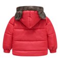 thumbnail image 3 of WEAIXIMIUNG Winter Jacket for Kids Girls 9-10Years Toddler Boys Girls Winter Coat Bear Ears Hooded Jacket Reversible Wear Thicken Windproof Zipper Warm Outwear 120, 3 of 3
