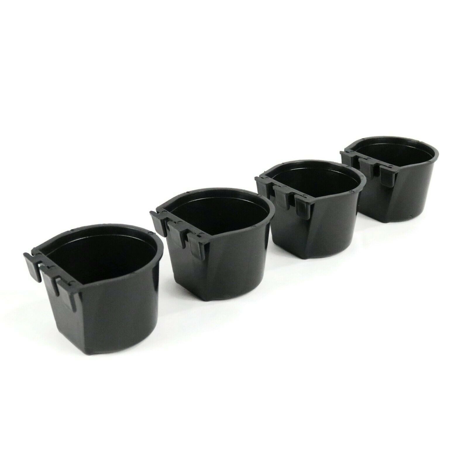 24-Pack Black Cage Cups - 8 Oz Feed & Water Cups For Poultry, Birds, Hamsters, Small Pets (1/2 Pint Capacity)