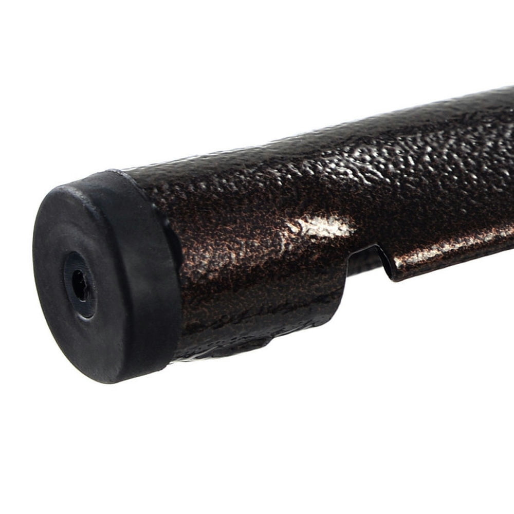 Demi Bonn Set of 4 Industrial Metal Counter Bar Stool Dining Chairs with Removable Backrests, Brown