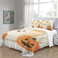thumbnail image 4 of Textiles de Maison Dessin Animé Ghost Citrouille Sorcière Imprimée Ensemble de Housse de Couette Mode Enfants Adultes, 4 of 4