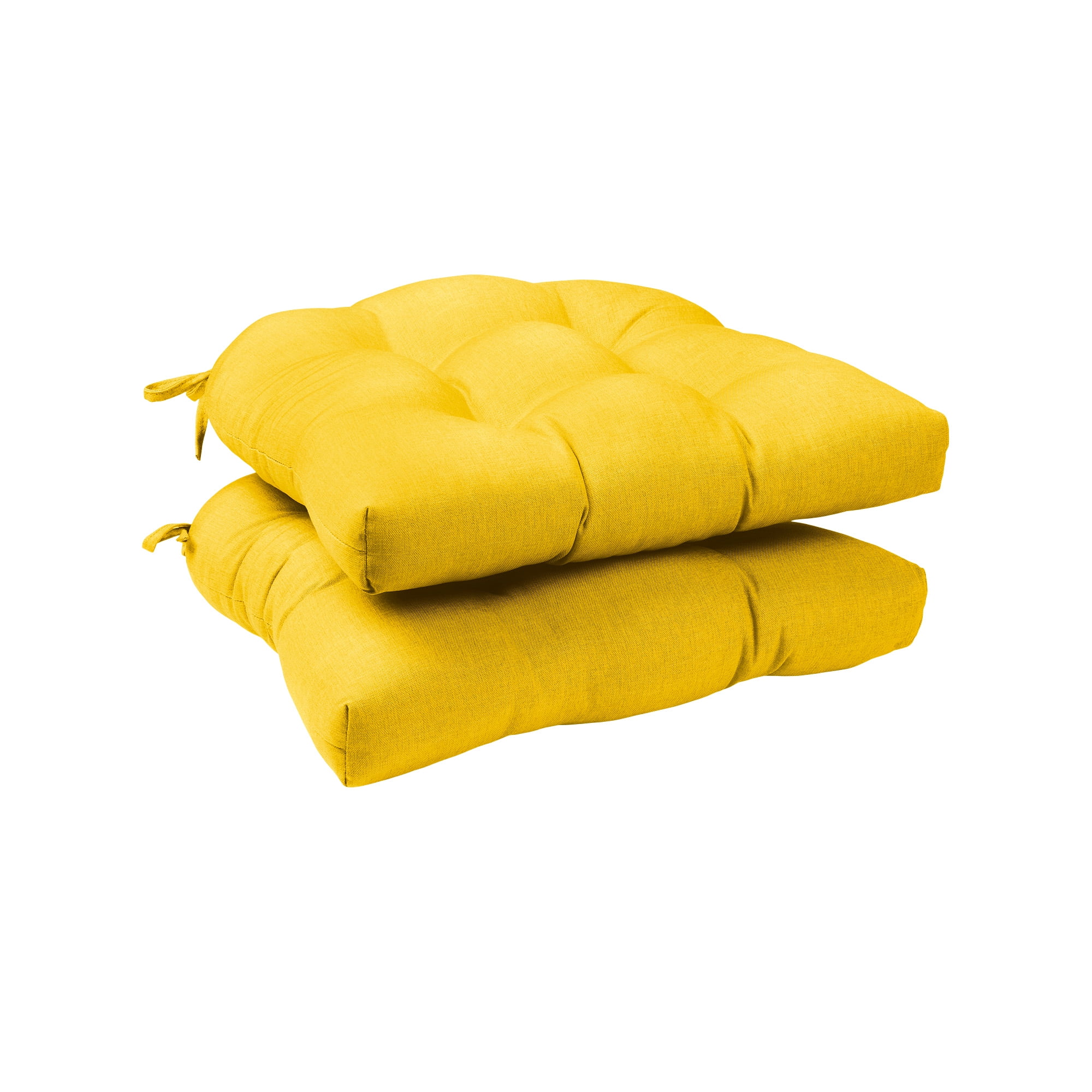 Haven Way Universal Tufted Indoor/Outdoor Dining Chair Cushion (Set of