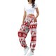 thumbnail image 1 of Pantalones deportivos casuales, pantalones deportivos estampados, pantalones de estilo navideño de cintura alta, pantalones deportivos estampados, confiables y duraderos, 1 of 5