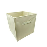 AbleHome Large 6 pack Fabric Storage Bins Box Organizer Cube Basket Container 13"x13"x13" Beige w/Fabric Handle