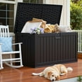 thumbnail image 6 of Homall 230 Gallon Outdoor Resin Deck Box ,Lockable, with Side Handles & Hydraulic Rod, Ideal for Patio, Garden, Poolside, 6 of 7