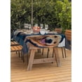 thumbnail image 2 of Outdoor Tablecloth with Umbrella Hole and Zipper, Summer Funny Rectangle Table Cloth 60x102 Inch Waterproof Tablecloth, Modern Driving Dog Print Picnic Table Cover for Patio Camping, 2 of 7