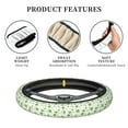 thumbnail image 6 of Daiia Kitchen Utensiles Cooking Pots Steering Wheel Cover Auto Steering Wheel Covers Breathable Anti-Slip Steering Wheels Car Interior Decor Accessories for Men Women Universal 15 Inch, 6 of 8