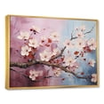 thumbnail image 2 of Designart "Artistry Of Japanese Cherry Blossoms I" Japan Art Floater Framed Canvas Art Print, 2 of 5