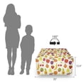 thumbnail image 3 of Fruits Rectangle Pouf, Smiling Banana Funny Mulberry Happy Apricot Peach Hearts Lemons Theme, Under Desk Foot Stool for Living Room Office Ottoman with Cover, 25", Multicolor, by Ambesonne, 3 of 4