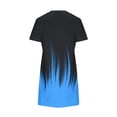 thumbnail image 7 of Lindreshi Summer Dresses for Women Clearance under 10.00 Fashion Women's Dresses Summer Casual Rounk Neck Short Sleeve Printing Dress, 7 of 7