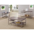 thumbnail image 3 of Coaster 2 Table Console Étagère en Nickel Gris et Noir Vieilli, 3 of 3
