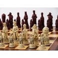 thumbnail image 2 of Berkeley Chess Camelot Ornamental Chess Set (cream and red, board not included), 2 of 5
