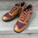 thumbnail image 3 of New Balance Vibram Rainier Men's Low Brown Red Hiking Leather Shoes Size 8.5, 3 of 6