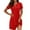 B241 Red womens summer dresses clearance under $5, variant on Cagogo Women's Casual 2025 Short Sleeve Pleated Party Dresses Summer Crewneck Keyhole Flowy A Line Swing Short Mini T Shirt Sundress Hide Belly Vestidos de Verano para Mujer