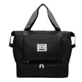 thumbnail image 2 of Bolsa de viaje grande, bolsa expandible para gimnasio, equipaje de mano para mujer con funda para carrito, bolsillo impermeable, bolsas de lona de viaje, contenedores de almacenamiento de viaje, 2 of 7