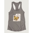 thumbnail image 3 of Butterfly On Paper Racerback Tank Women -Grace Popp Designs, Female x-Large, 3 of 4
