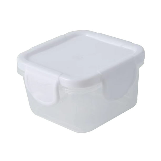 Contenedores de Almacenamiento de Alimentos Mini Caja de Conservación Fresca con Tapa, Caja de Dispensador de Alimentos, Caja de Aislamiento Espesada, Caja de Almacenamiento Transparente, Contenedor D