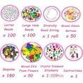 thumbnail image 3 of 1200pcs+children's craft set toys - DIY craft set, 4-8 year old children's crafts, birthday gifts for children, girls and boys, pre-school family toys, 3 of 9