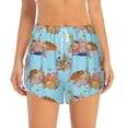 thumbnail image 2 of Daiia Turtles And Corals Pattern Women's 2 in 1 Running Shorts - Lightweight Athletic Workout Gym Yoga Shorts Liner with Phone Pockets-Small, 2 of 7