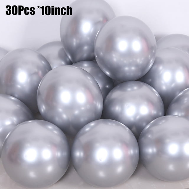 Globos de helio de estilo plateado y negro, suministros de decoración de fiesta para niños y adultos, letras y números, Baby Shower, feliz cumpleaños