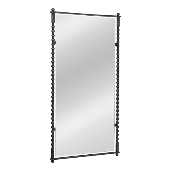 Creative Co-Op Cast Metal Framed Tall Wall Mirror, Black