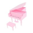 thumbnail image 1 of 1:12 Casa de muñecas en miniatura Piano Instrumento musical Modelo de juguete, Decoración de casa de muñecas, Muebles en miniatura para dormitorio, 1 of 8