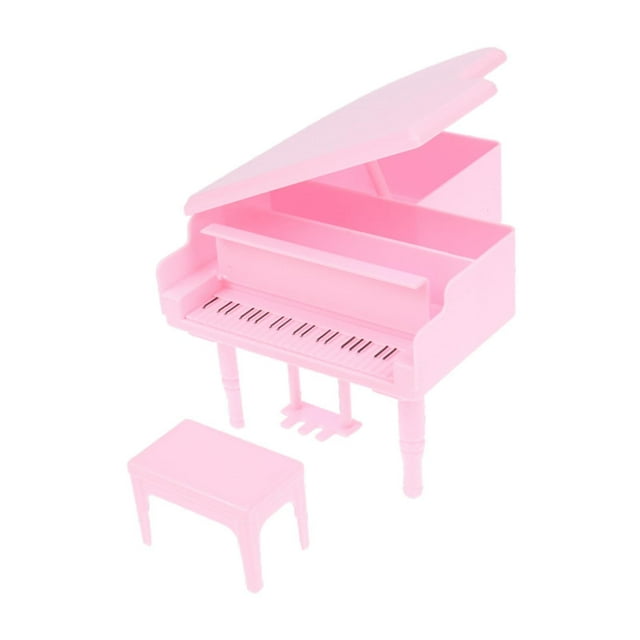 1:12 Casa de muñecas en miniatura Piano Instrumento musical Modelo de juguete, Decoración de casa de muñecas, Muebles en miniatura para dormitorio