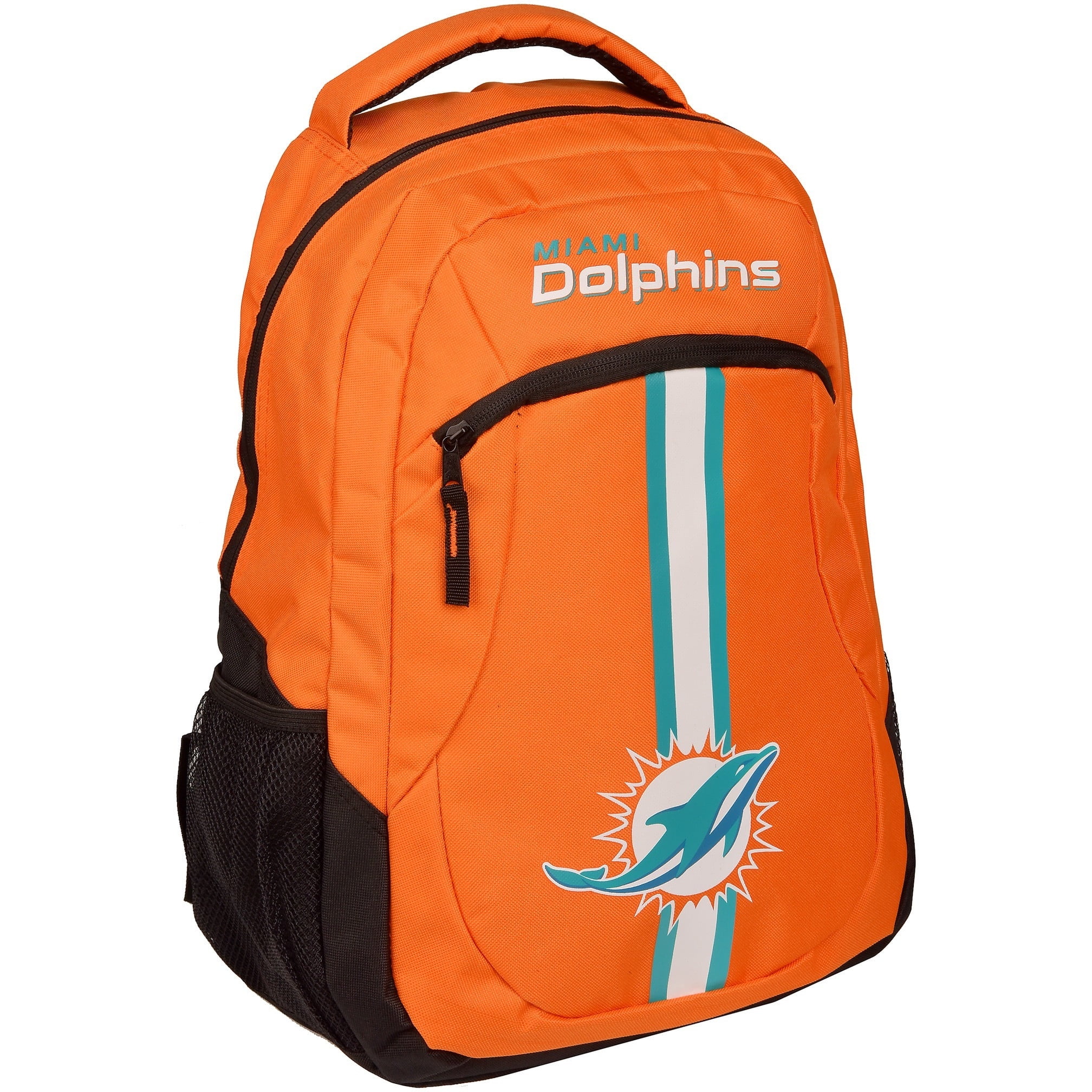 Forever Collectibles NFL Miami Dolphins Action Stripe Logo Backpack