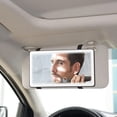 thumbnail image 3 of Espejo de tocador con visera solar para coche Vanmirr con luz LED y táctil, 3 of 7