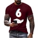 thumbnail image 2 of Tops para hombre, blusas y camisas de manga corta con cuello redondo para hombre, jersey informal con cuello redondo estampado para hombre, pantalones cortos deportivos para fitness, blusa de poliéste, 2 of 5