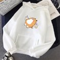 thumbnail image 1 of 2021 mujer manga larga sudadera con capucha lindo perro impresión Chamarra suelta Casual suéter S ~ 3XLpangjing, 1 of 4
