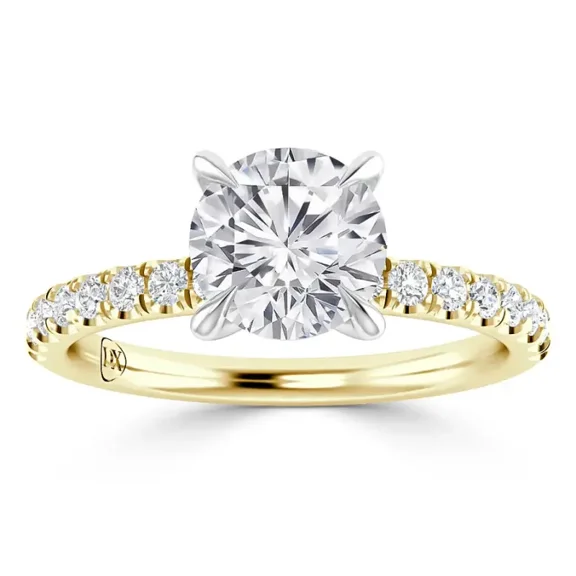 IGI Certified 1 Carat Lab Grown Diamond Engagement Ring | 14K Yellow Gold | Solitaire Lab Diamond Ring | G-VS2 | Valentine Gift