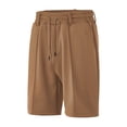 thumbnail image 3 of Bermuda Shorts for Men Summer Casual Elastic Waist Straight Leg Lightweight Beach Shorts with Pockets, 3 of 5