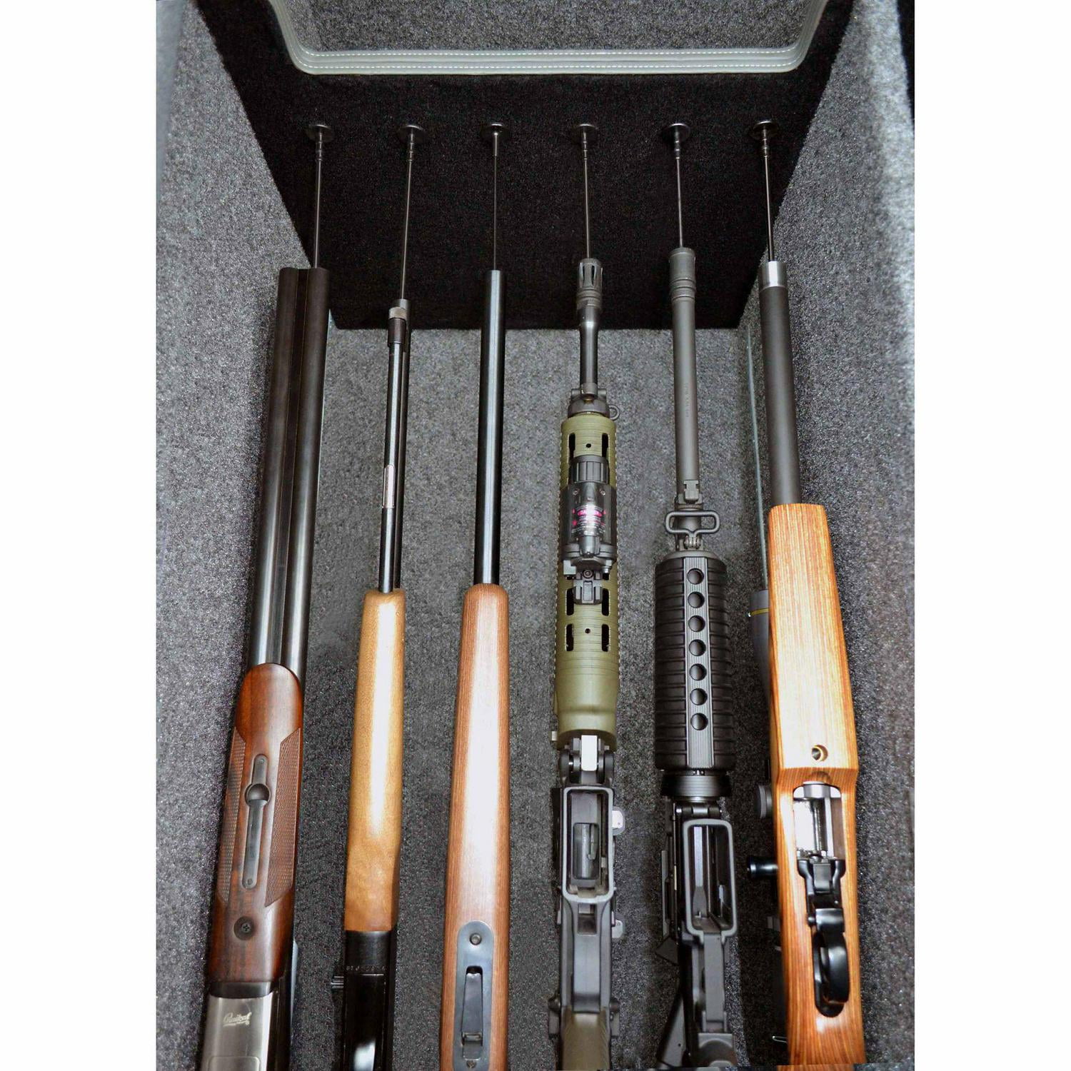 Gun Storage Solutions Rifle Rods Long Gun Mounting Kit, .22 Caliber And Larger, 19 in. x 30 in., Includes 20 Rifle Rods