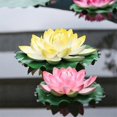 thumbnail image 3 of Artificial Lotus Flower With Water Lily Pad, Lifelike, Suitable For Home Garden Pool Decoration, 3 of 3