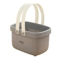 thumbnail image 2 of Organizador de almacenamiento, bolsa de aseo, contenedor multiusos con asa, drenaje rápido gris y blanco, 2 of 9