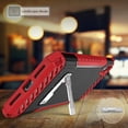thumbnail image 2 of Case for iPhone Xs Max, Red Tri-Shield Rugged Cover [with Metal Kickstand + Wrist Strap Lanyard] for Apple iPhone Xs Max (Size 6.5" model) (iPhone 10s Max), 2 of 6