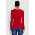 thumbnail image 5 of Womens Basic Long Sleeve Crew Neck T Shirt, 5 of 5