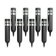 thumbnail image 4 of Pure Garden Set of 8 LED Solar Path Bollard Lights for Landscape (Black), 4 of 6