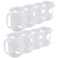 thumbnail image 2 of FELTECHELECTR Organizador de latas de refresco de 4 secciones, 2 unidades, tipo tirador manual, para refrigerador, caja de almacenamiento de plástico (transparente), 2 of 6
