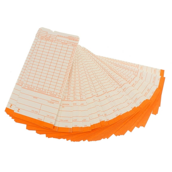 100 Sheets Time of Office Attendance Recorder People Use Cards Work