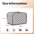 thumbnail image 5 of Sikiie Christmas Dachshund Toaster Covers 2 Slice Dustproof Toaster Cover Bread Machine Cover, Dustproof Cover - 11.4" x 7.5" x 7.9", 5 of 7