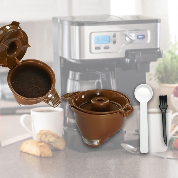 Cesta para filtro de café,Filtro para preparar café molido de una sola porción,Cesta portafiltros rellenable para cápsulas de café,Cafetera con cápsulas de café y cesta para preparar