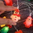 thumbnail image 5 of Guirnalda de luces LED navideñas con forma de Papá Noel, muñeco de nieve, hadas, adorno para árbol de Navidad, decoración navideña para el hogar, regalo de Año Nuevo 2025, 5 of 5