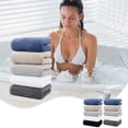thumbnail image 1 of Spring Refresh,Absorbent Face Towels, Soft Cotton Blend, 5-Piece Set, Quick Dry, For Travel, Gym Use, Daily Hygiene, Washcloths | Cotton, White Beige Bule Black Yhsdtq, 1 of 5