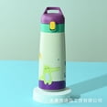 thumbnail image 1 of Termo de acero inoxidable 304 para niños, taza con ventosa que rebota, taza de agua portátil con dibujos animados para estudiantes y bebés, 1 of 6