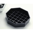 thumbnail image 5 of Cal-Mil Octagonal Black Plastic Drip Tray - 4" L x 4" W, 5 of 5