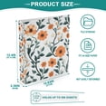 thumbnail image 3 of FORMRS 3 Ring Binder 1.5 inch with Pockets Set of 2 Clip Board 200 Sheets Capacity, Flowers Pattern, 3 of 8