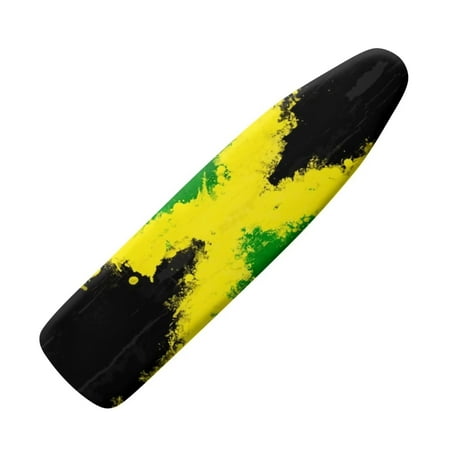 

Renewold Portable Home Decoration Padded Sleeve Ironing Board Cover for Tabletop Jamaican Flag Pad-Ironing Table Cover with 3 Fasteners Straps Elastic Edge
