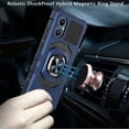 thumbnail image 2 of Kaleidio Case For OnePlus N20 5G [Robotic Hybrid] Rugged Shockproof [Ring Stand] Magnetic Armor Impact Cover [Blue/Black], 2 of 3